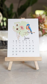 Load image into Gallery viewer, 2026 Bird and Wildflower Desk Calendar
