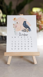 Load image into Gallery viewer, 2026 Bird and Wildflower Desk Calendar