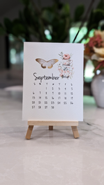 Load image into Gallery viewer, Desk Calendar Teacups & Butterflies for 2026