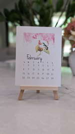Load image into Gallery viewer, Vintage Hummingbirds 2026 Desk Calendar