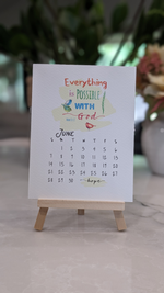 Load image into Gallery viewer, 2026 Bible Verse Desk Calendar - The Word in Watercolor