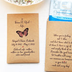 Load image into Gallery viewer, celebration of life favor tea envelope personalized favorfully

