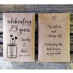 Load image into Gallery viewer, Anniversary Party Favor Seed Packet Envelope Favorfully