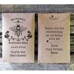 Load image into Gallery viewer, Birthday Party Favor kids bee friendly Seed Packets Favorfully