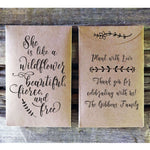 Load image into Gallery viewer, Graduation Party Favor Seed Packets She is like a wildflower Favorfully