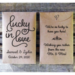 Load image into Gallery viewer, Wedding Favor Lottery Ticket Rustic Envelope Lucky in Love Favorfully