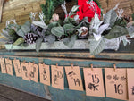 Load image into Gallery viewer, Hang your Advent Calendar across a mantle or staircase rails