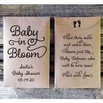 Load image into Gallery viewer, seed packet baby shower favor baby in bloom favorfully
