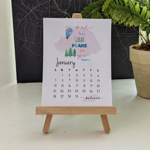 2024 Christian desk calendar with bible verses