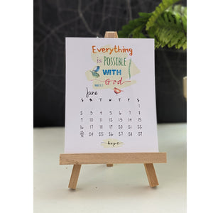 2024 bible verse desk calendar with watercolor design