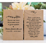 Load image into Gallery viewer, Memorial Celebration of Life Seed Packet Favor Funeral Special Garden Favorfully
