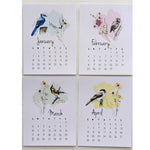 Load image into Gallery viewer, 2024 birds calendar blue jay owl mash tit
