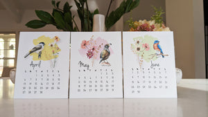 2026 Bird and Wildflower Desk Calendar