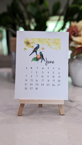 Vintage Hummingbirds 2026 Desk Calendar