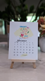 Load image into Gallery viewer, 2026 Bible Verse Desk Calendar - The Word in Watercolor
