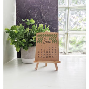 2023 miminalist desk calendar nature themed 12-month