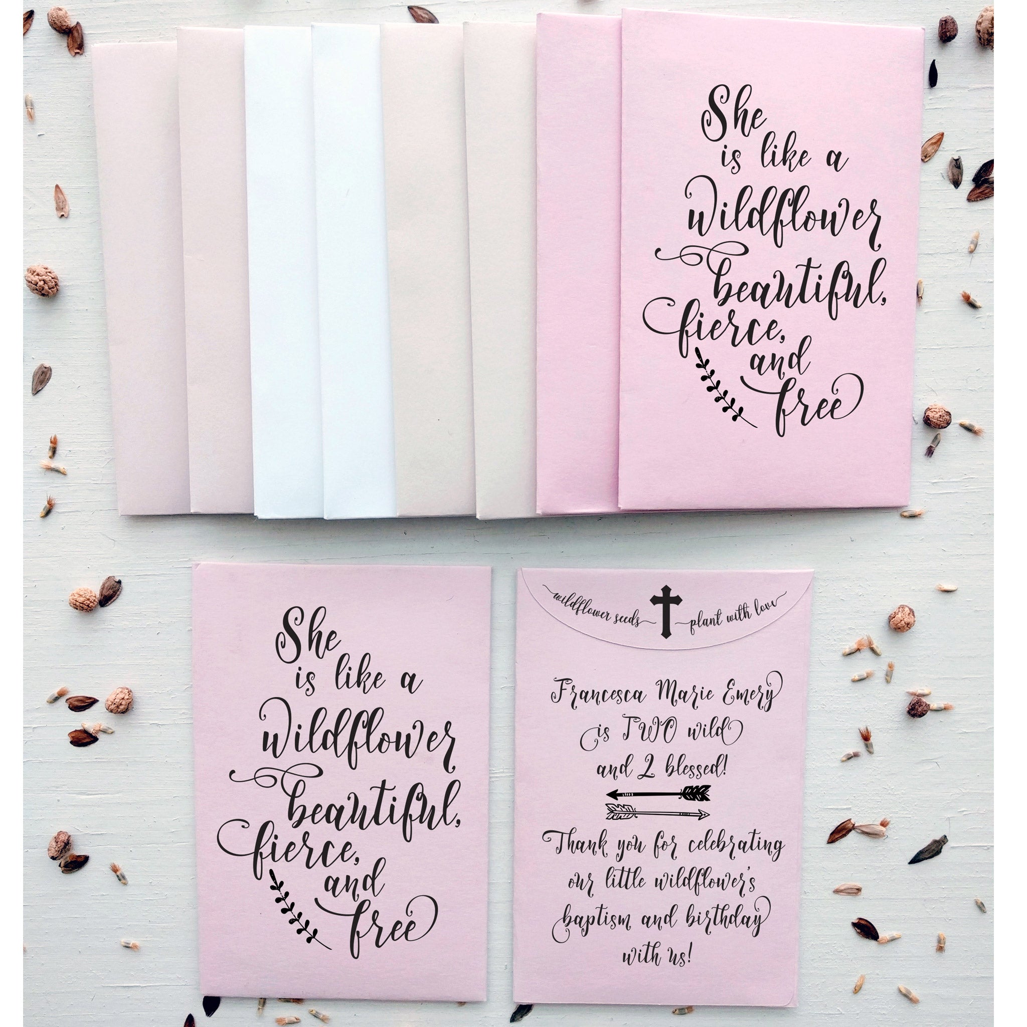 flower seed packets party favors Girls' Birthday Party Favors