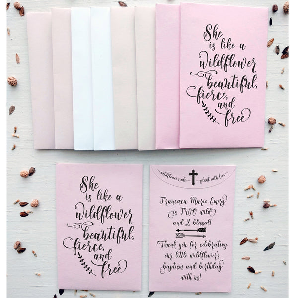 flower seed birthday party favors Girls' Birthday Party Favors