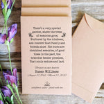 Load image into Gallery viewer, Celebration of Life Memorial Seed Packet Favor Funeral Favorfully
