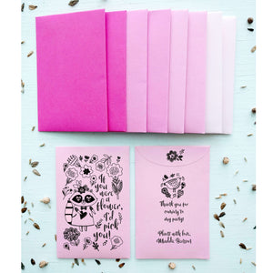 Kids Valentines Day Class gift Party Favors Seed packet favorfully