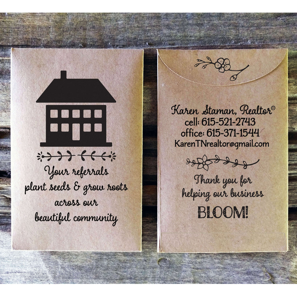 Real Estate Gift For Client Seed Packet Favors Business Promotional Favorfully