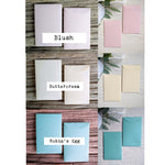 Load image into Gallery viewer, Seed Packet Envelope Colors Robins Egg Buttercream Blush favorfully
