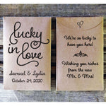 Load image into Gallery viewer, Wedding Favor Lottery Ticket Rustic Envelope Lucky in Love Favorfully
