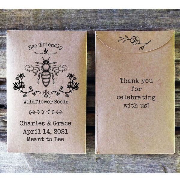wildflower seed thank you cards Meant to Bee