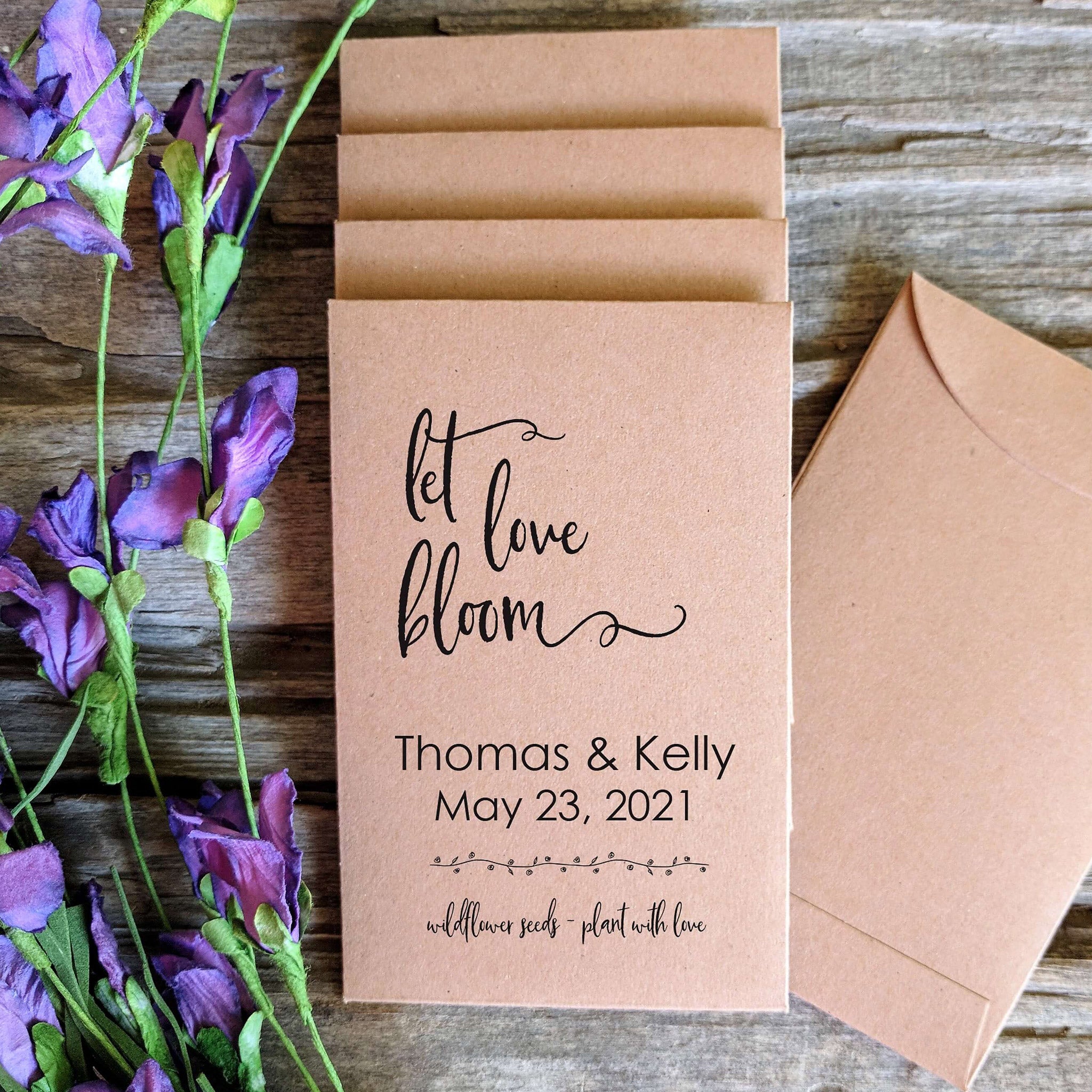 flower seeds wedding favors Wedding Seed Packet Envelope Favor