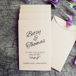 Load image into Gallery viewer, Wedding Shower Favor Seed Packets Tying the knot Favorfully
