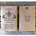 Load image into Gallery viewer, baby shower seed packet favor rustic envelope Parents to bee favorfully
