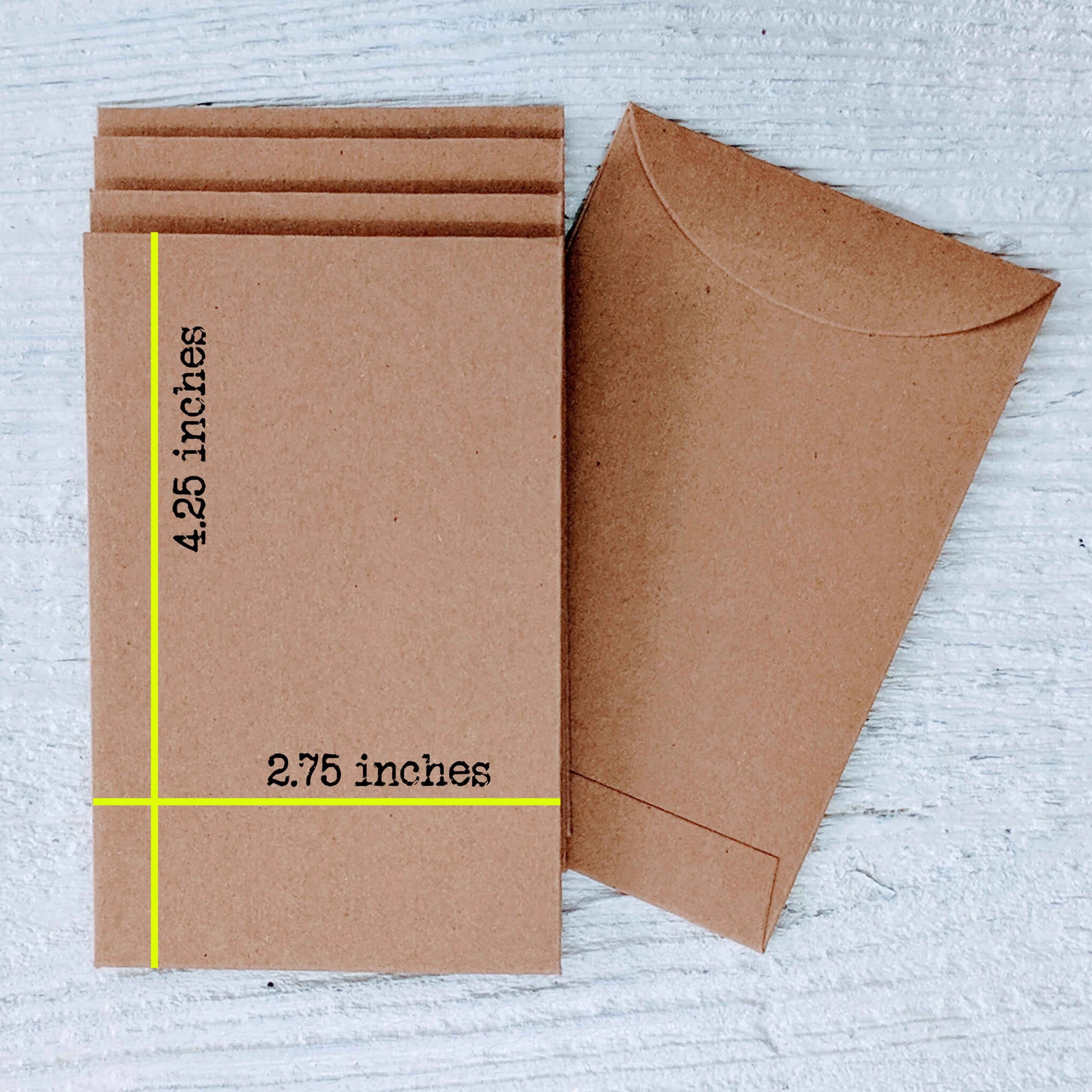 200 Pieces Glassine Envelopes 2.5x4.25 Inch Glassine Mini Lotto Lottery  Ticket Holders Wedding Guest Favor Tissue Seed Envelope Holder for Scratch