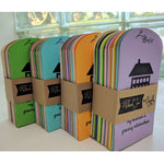 Load image into Gallery viewer, seed packet favors custom rainbow colors available favorfully
